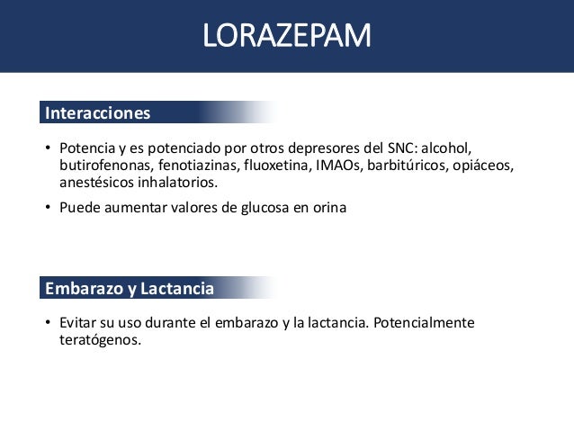 Y lorazepam equivalencia entre clonazepam